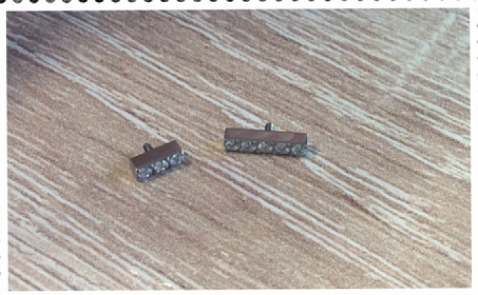 titane baguette strass 5mm