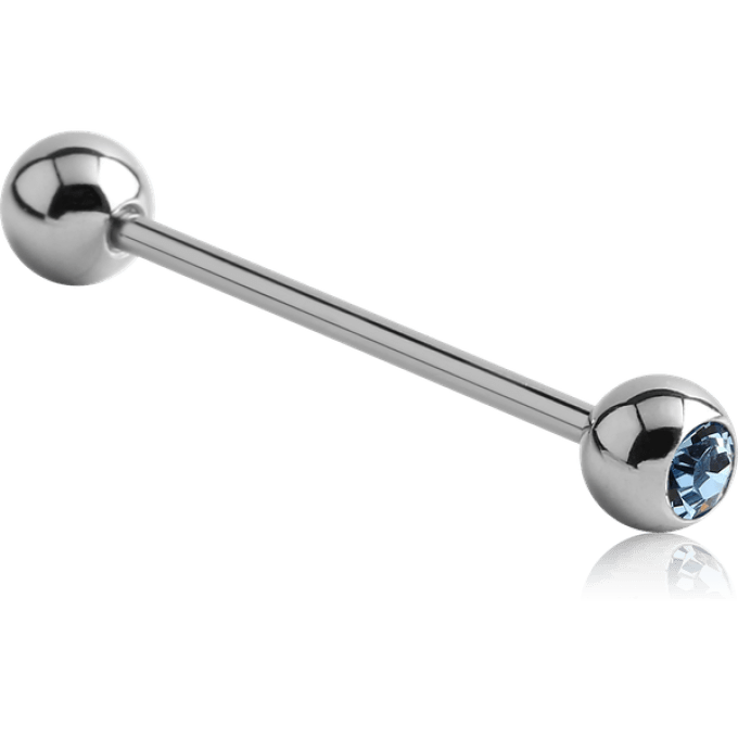 barbell strass turquoise