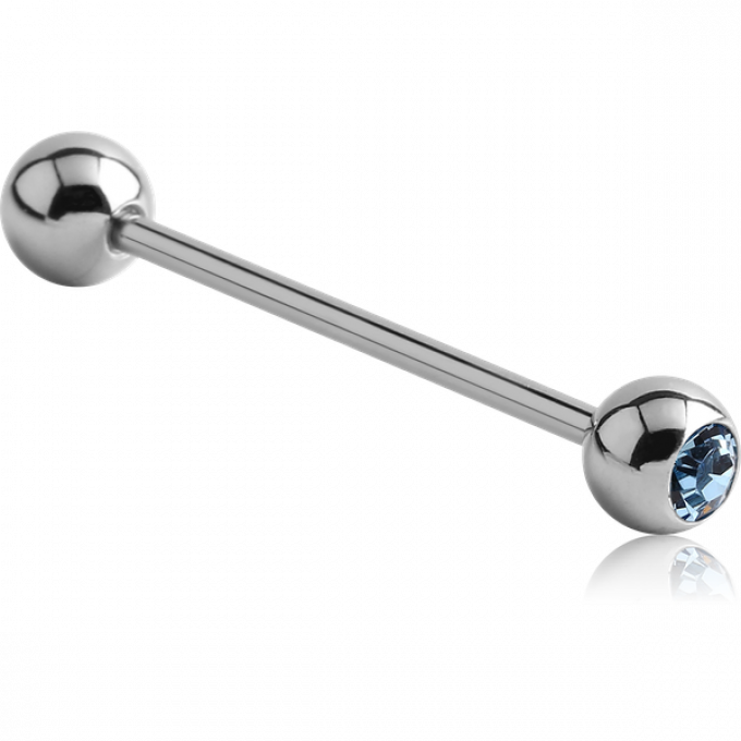 barbell strass cristal