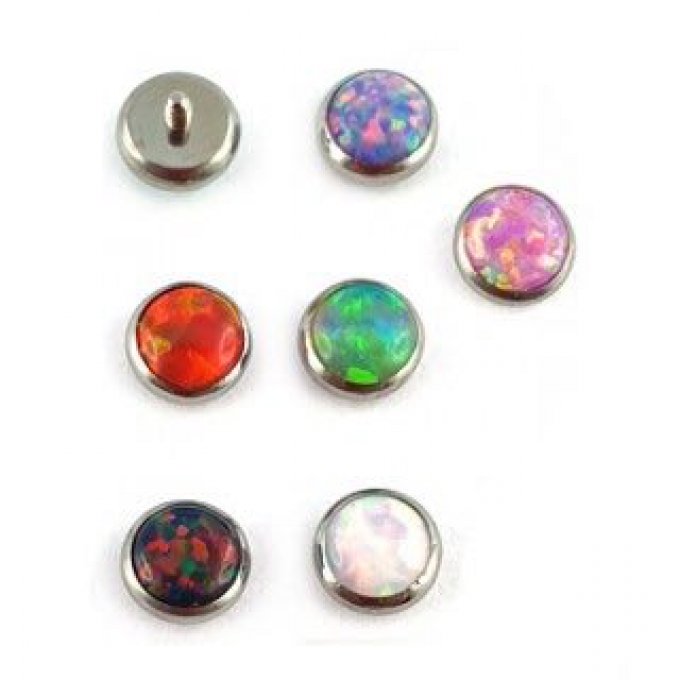 cabochon titane opale 4mm