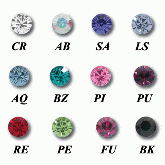 barbell strass cristal